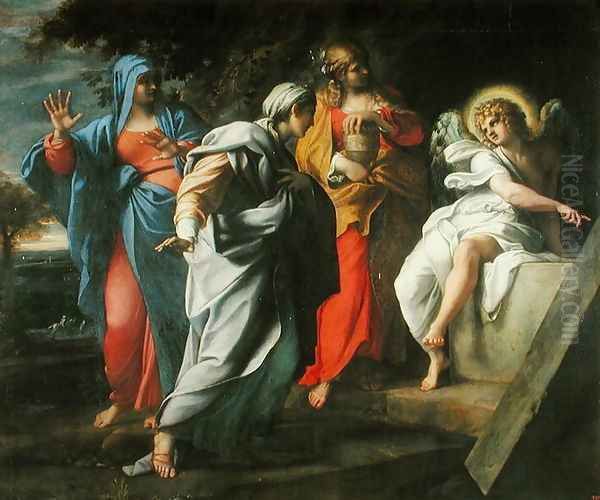 The Holy Women at Christ's Tomb, c.1597-8 Oil Painting by Annibale Carracci