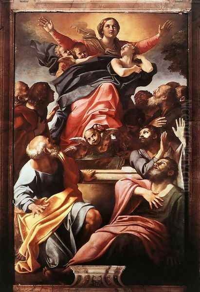 Assumption of the Virgin Mary Oil Painting by Annibale Carracci