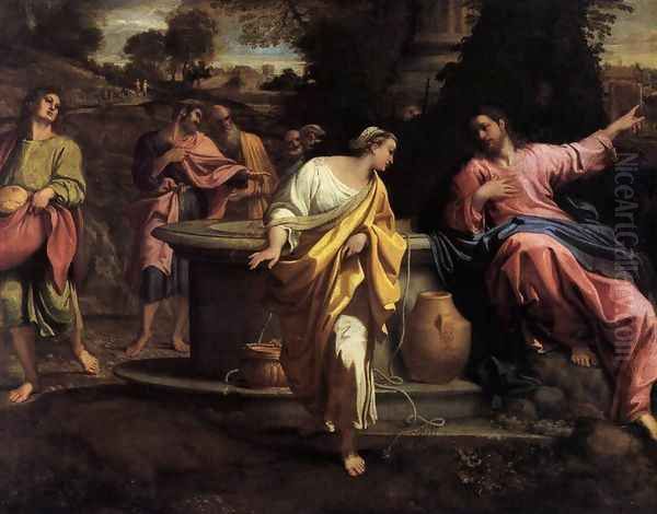 The Samaritan Woman at the Well Oil Painting by Annibale Carracci