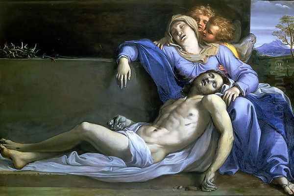 Pieta, c.1603 Oil Painting by Annibale Carracci