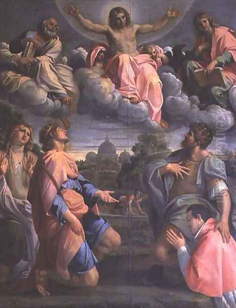 Christ in Glory with the Saints Oil Painting by Annibale Carracci