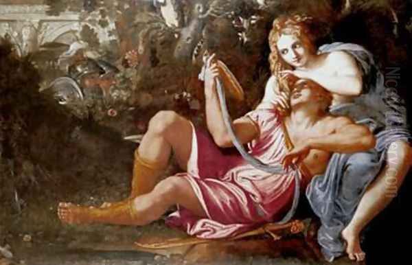 Rinaldo and Armida Oil Painting by Annibale Carracci