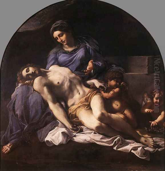 Pieta 1599-1600 Oil Painting by Annibale Carracci