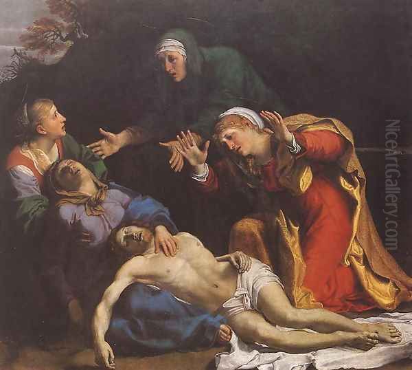 Lamentation of Christ 1606 Oil Painting by Annibale Carracci