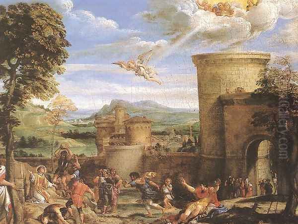 The Martyrdom of St Stephen 1603-04 Oil Painting by Annibale Carracci