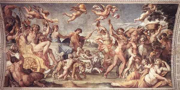 Triumph of Bacchus and Ariadne Oil Painting by Annibale Carracci