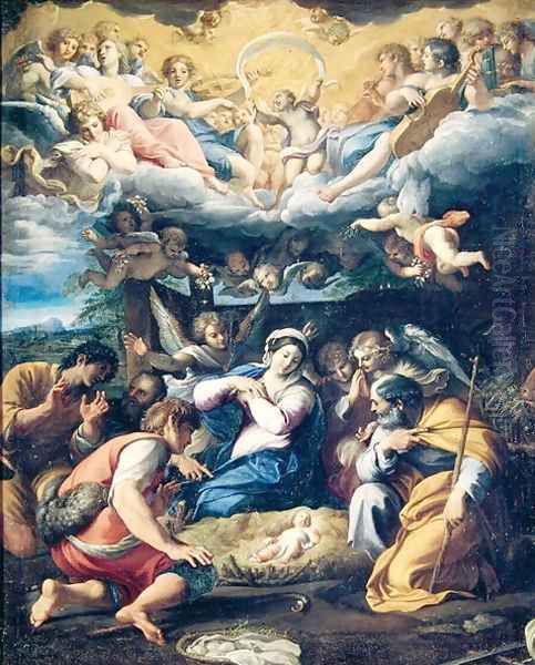 The Nativity, c.1596-98 Oil Painting by Annibale Carracci