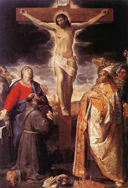 Crucifixion Oil Painting by Annibale Carracci