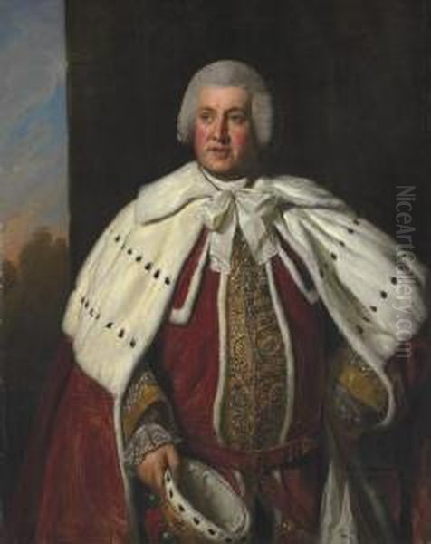 Portrait Of John Bligh Oil Painting by Sir Nathaniel Dance-Holland