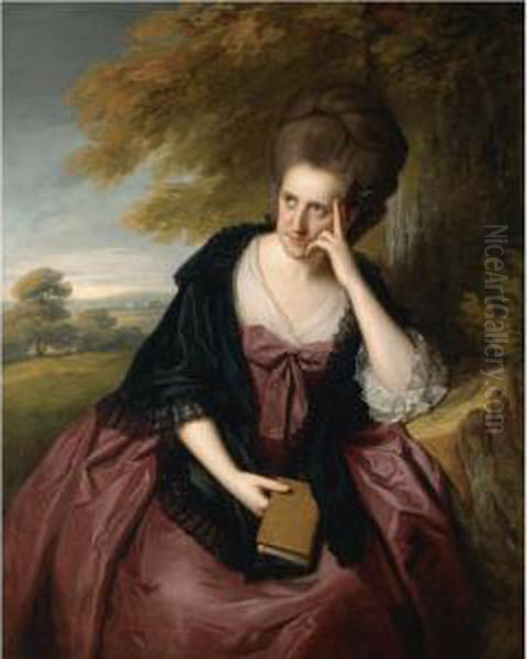 Portrait Of Elizabeth Southwell Oil Painting by Sir Nathaniel Dance-Holland