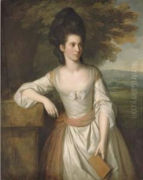 Portrait Of Mrs. Vere Oil Painting by Sir Nathaniel Dance-Holland