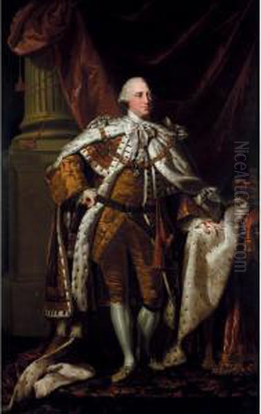 Portrait Of King George Iii Oil Painting by Sir Nathaniel Dance-Holland