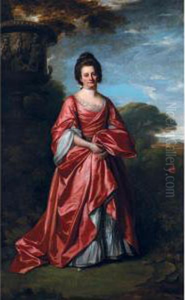 Portrait Of Grace Legge, Lady Knatchbull (died 1788) Oil Painting by Sir Nathaniel Dance-Holland