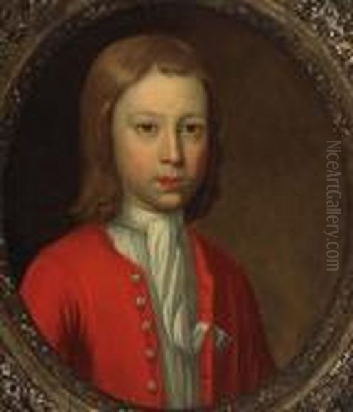 Boy With Bird (#) Boy With His Dog (#) Boy With Fair Hair - Portraits Of Child Oil Painting by Sir Nathaniel Dance-Holland