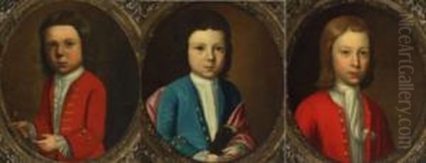 Officer's Children Oil Painting by Sir Nathaniel Dance-Holland