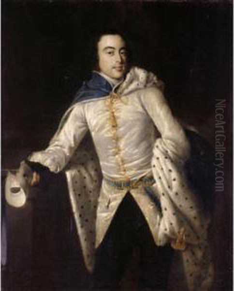 Portrait Of A Gentleman, Said To Be John Palmer Oil Painting by Sir Nathaniel Dance-Holland