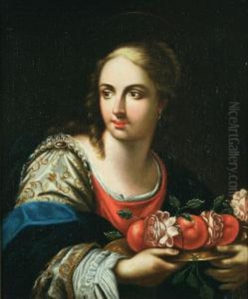 Santa Dorotea Vergine E Martire Oil Painting by Cesare Dandini