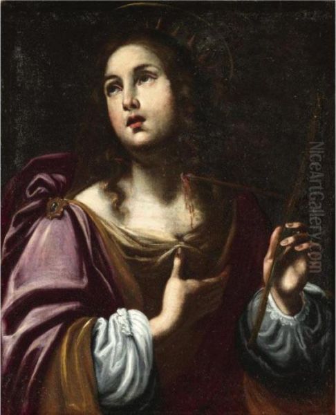 Saint Agatha Oil Painting by Cesare Dandini