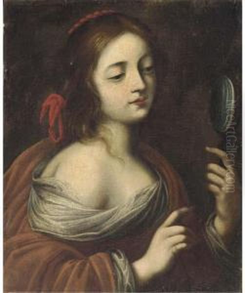 A Personification Of Vanity Oil Painting by Cesare Dandini