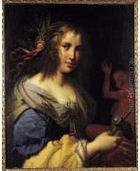 La Muse De La Sculpture Oil Painting by Cesare Dandini