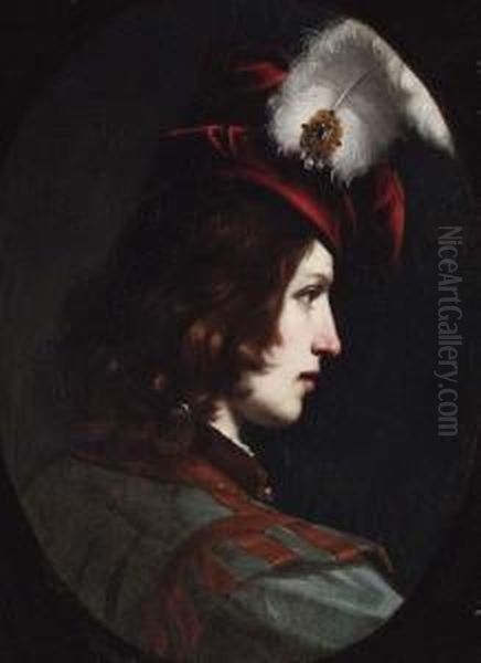 Portrait Of A Young Man Oil Painting by Cesare Dandini