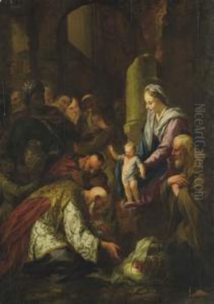 Adorazione Dei Magi Oil Painting by Pietro Dandini