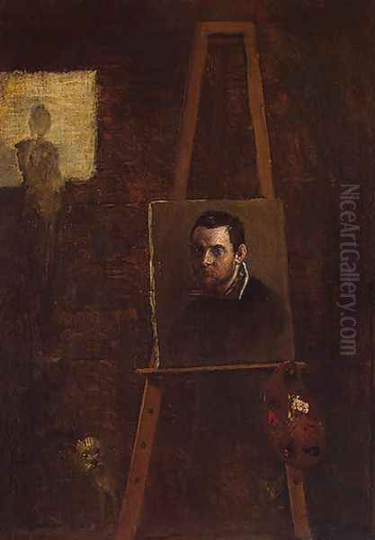 Self-Portrait Oil Painting by Annibale Carracci