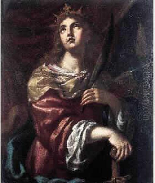 Sainte Catherine D'alexandrie Oil Painting by Pietro Dandini