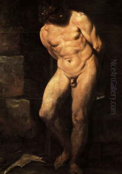 Samson Imprisoned Oil Painting by Annibale Carracci