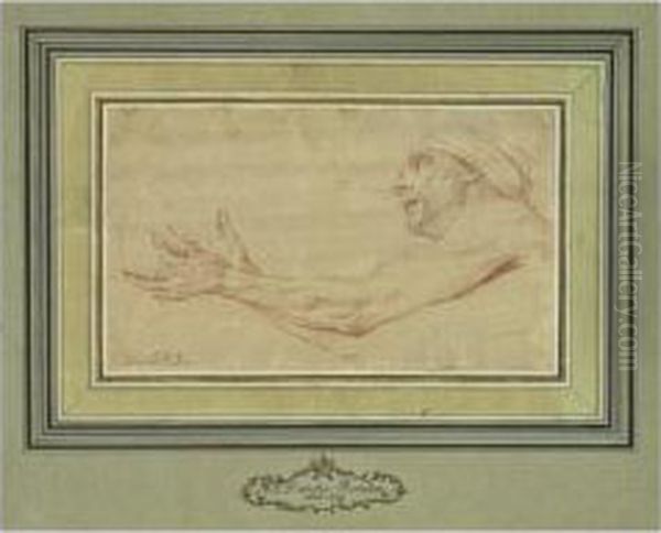 Figure D'homme Les Bras Tendus Oil Painting by Michel-Francois Dandre-Bardon