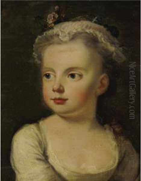 Portrait Of A Young Girl Oil Painting by Bartholomew Dandridge