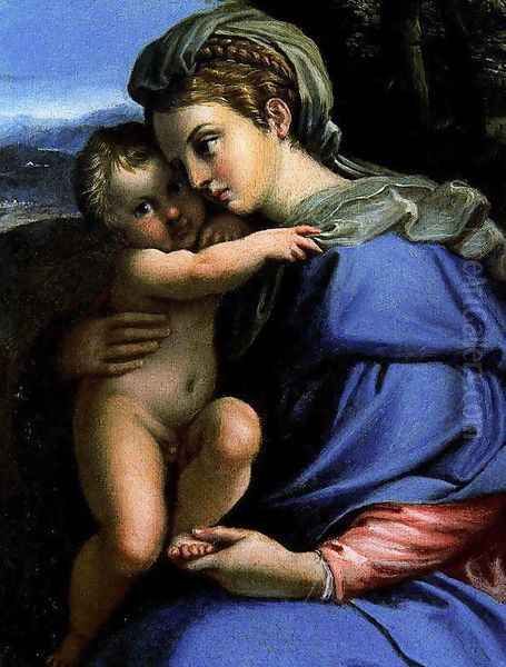 Virgin with Child Oil Painting by Annibale Carracci