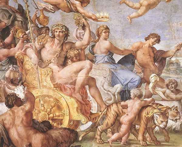 Triumph of Bacchus and Ariadne (detail) Oil Painting by Annibale Carracci