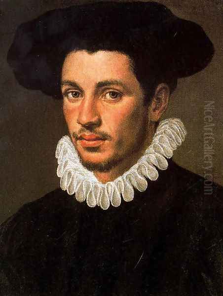 Retrato de un joven Oil Painting by Annibale Carracci