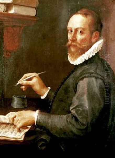 Portrait of Claudio Merulo Oil Painting by Annibale Carracci