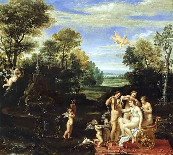 Landscape with the Toilet of Venus Oil Painting by Annibale Carracci