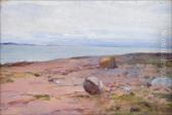 Rantamaisema Ahvenanmaalta. Oil Painting by Elin Danielson-Gambogi