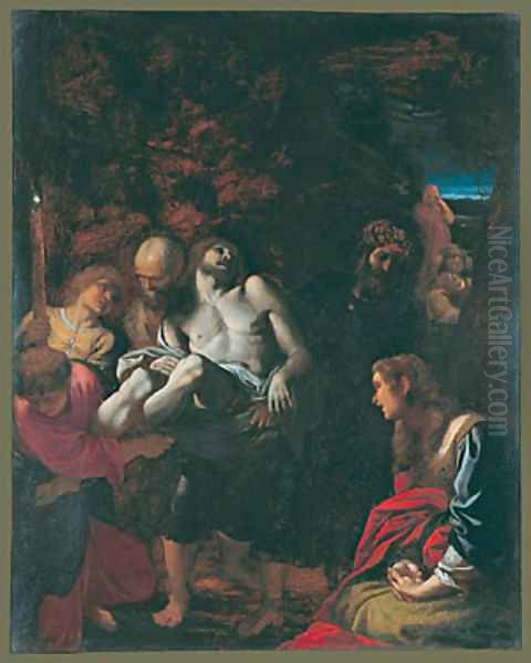 The Burial of Christ 1595 Oil Painting by Annibale Carracci