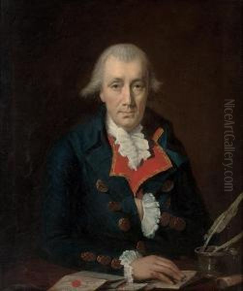 Portrait Of A Gentleman, Traditionally Identified As James Allen Oil Painting by Henri Pierre Danloux