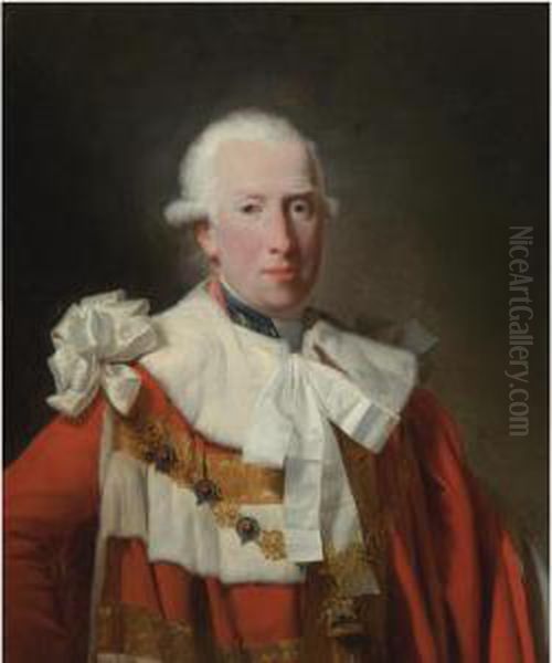 Portrait Of H.r.h. Prince William Henry Oil Painting by Henri Pierre Danloux