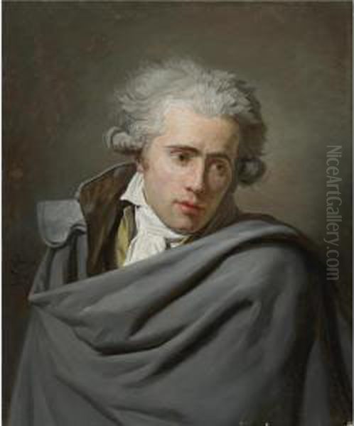 Portrait Of A Man In A Grey Coat Oil Painting by Henri Pierre Danloux