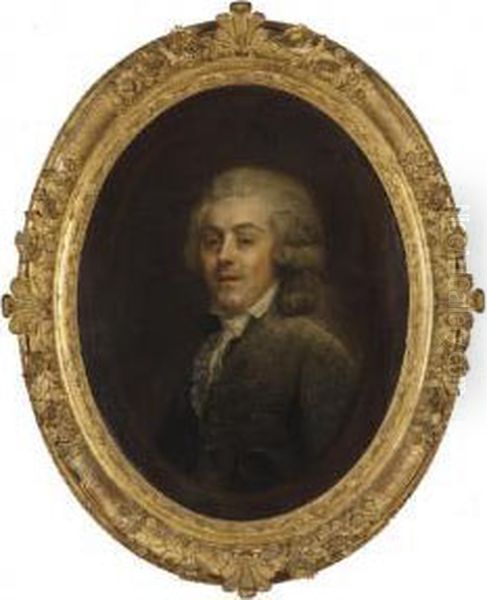 Portrait De Monsieur De Fonbrunes Oil Painting by Henri Pierre Danloux