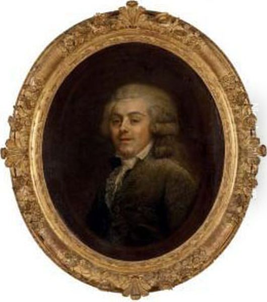 Portrait De Monsieur De Fonbrunes Oil Painting by Henri Pierre Danloux