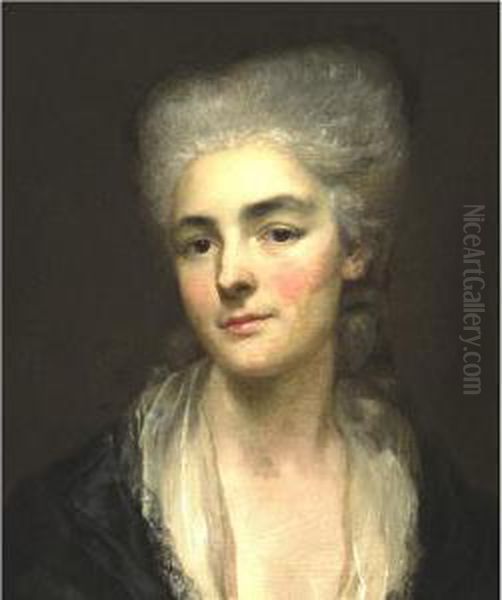 Portrait Of A Lady Oil Painting by Henri Pierre Danloux