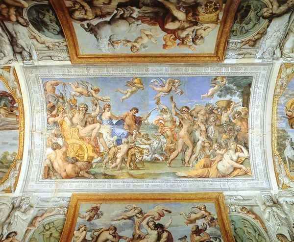 Triumph of Bacchus and Ariadne 2 Oil Painting by Annibale Carracci