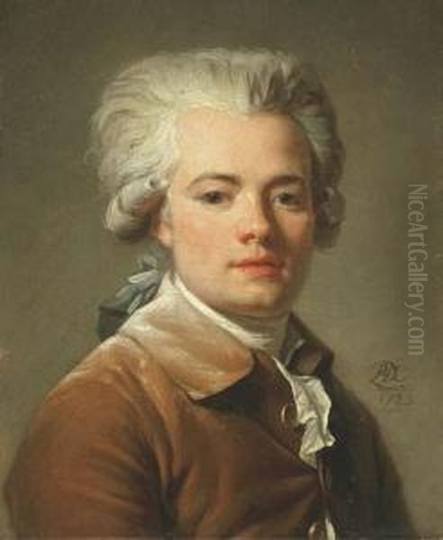 Portrait Du Violoniste Henri-joseph Perignon Oil Painting by Henri Pierre Danloux