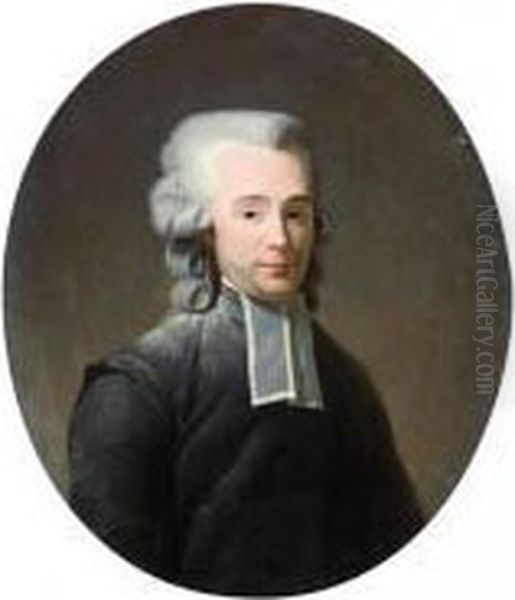 Portrait D'un Ecclesiastique Oil Painting by Henri Pierre Danloux