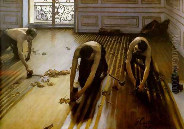 The Floor Scrapers 1875 Oil Painting by Gustave Caillebotte