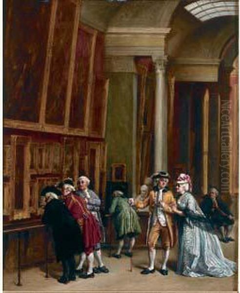 Le Louvre Oil Painting by Leon Danseart