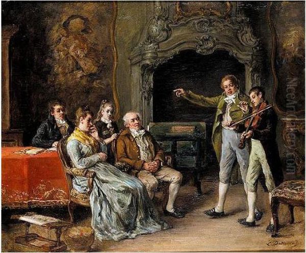 The Recital Oil Painting by Leon Danseart